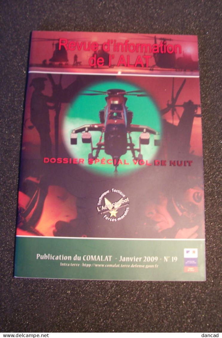 ALAT   - AVIATION  - HELICOPTERE  - MILITARIA - Dossier Spécial Vol De Nuit  - ( Pas De Reflet Sur L'original ) - Luftfahrt & Flugwesen