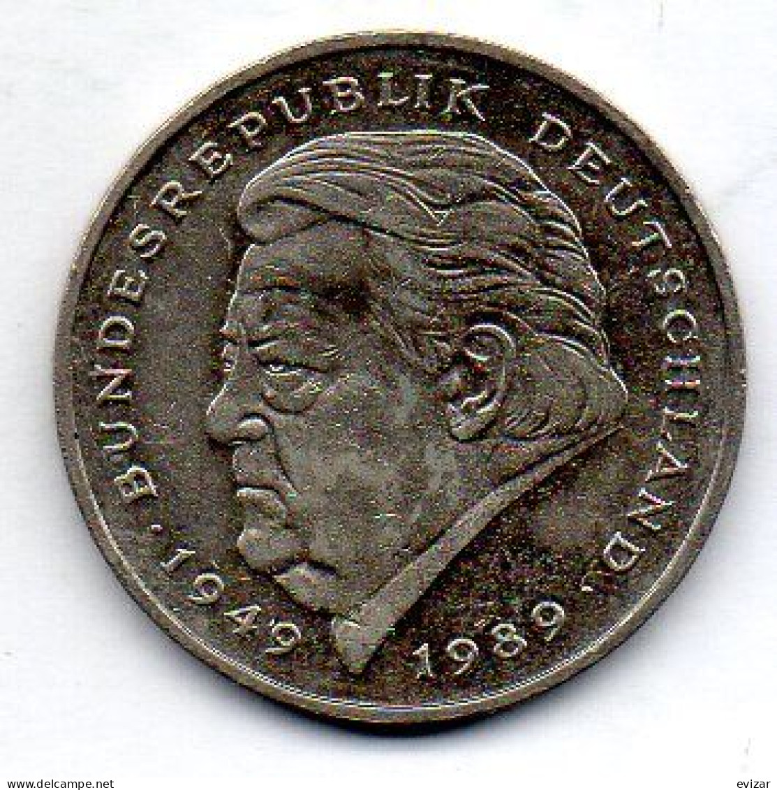 GERMANY - FEDERAL REPUBLIC, 2 Mark, Copper-Nickel, Year 1990-G, KM # 175 - 2 Marchi