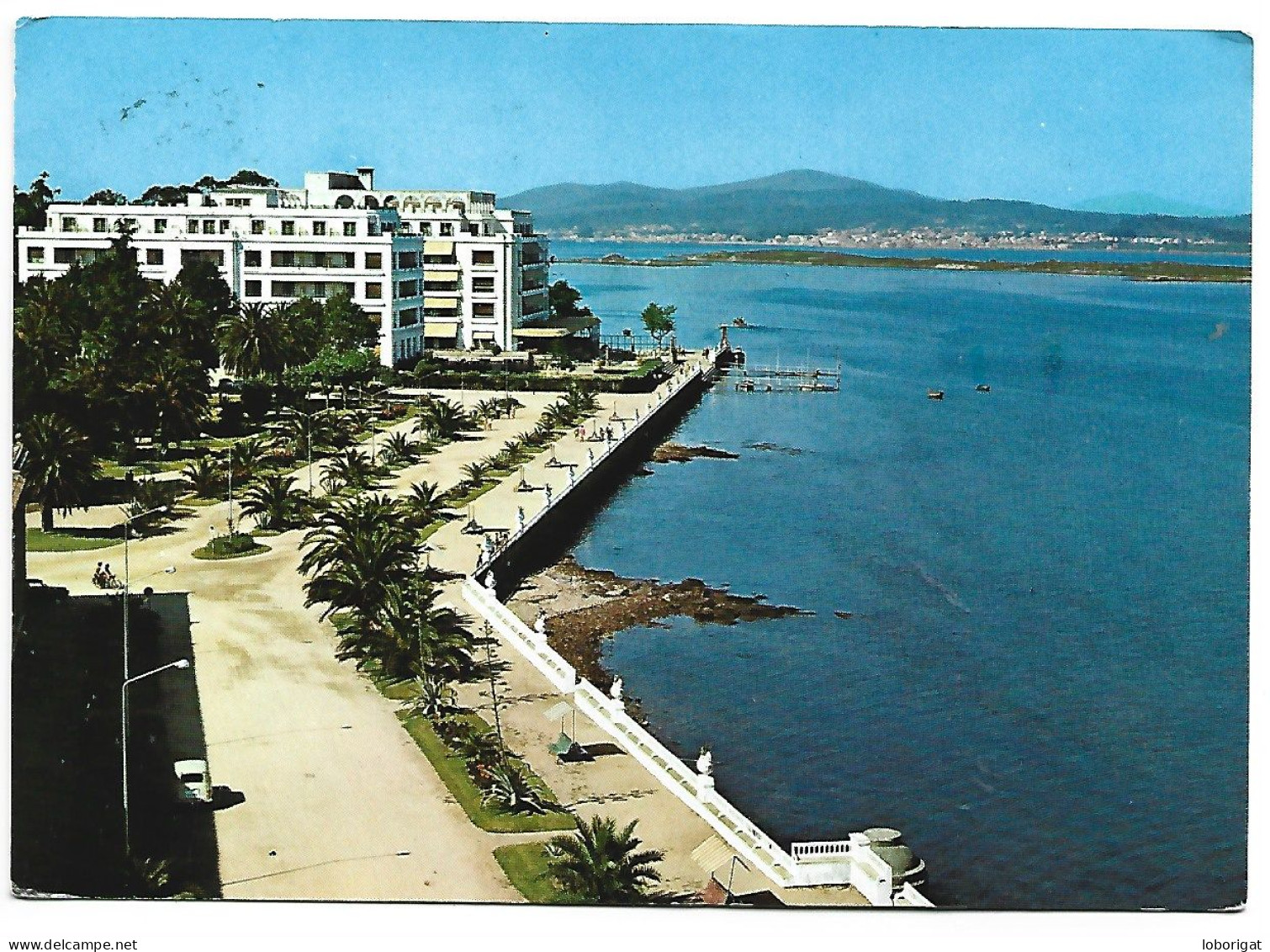 GRAN HOTEL Y PASEO MARITIMO / GRAND HOTEL ET PROMENADE MARITIME.-  ISLA DE LA TOJA / PONTEVEDRA.- GALICIA - ( ESPAÑA ) - Pontevedra