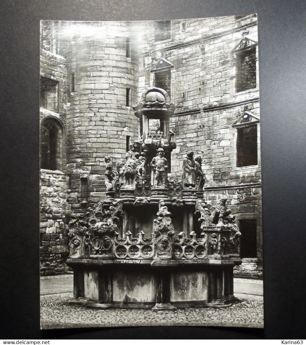 Great Britain - Scotland - Linlithgow Palace -James V Fountain - PC Postcard - Photo - Crown - Unused - Aberdeenshire