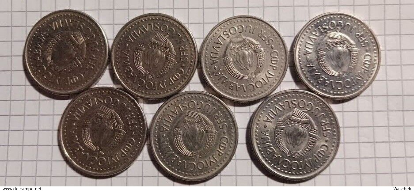 Münzen Jugoslawien 10 Dinar Set 1982 - 1988 - Yougoslavie