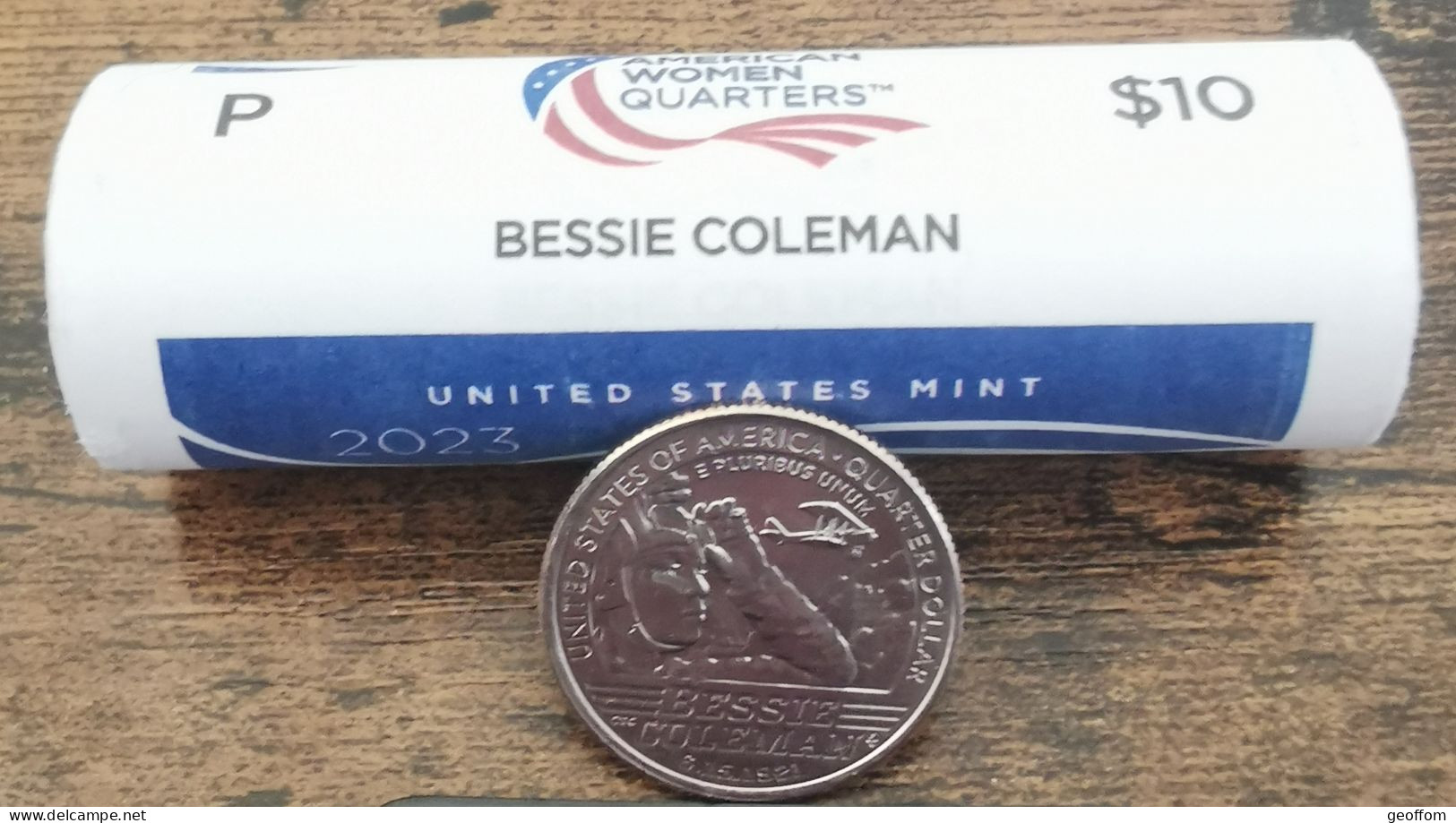 Quarter Dollar USA Bessie COLEMAN - 2023 P - Unc - LIBERTY - American Woman - Non Classificati