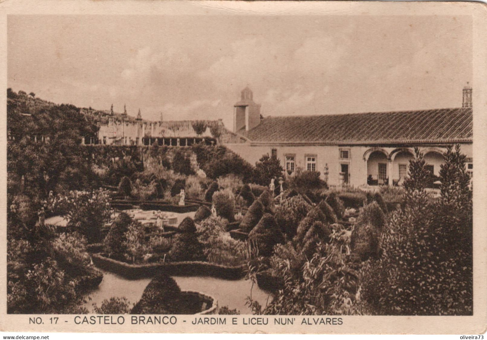 CASTELO BRANCO - Jardim E Liceu Nun'Alvares - PORTUGAL - Castelo Branco