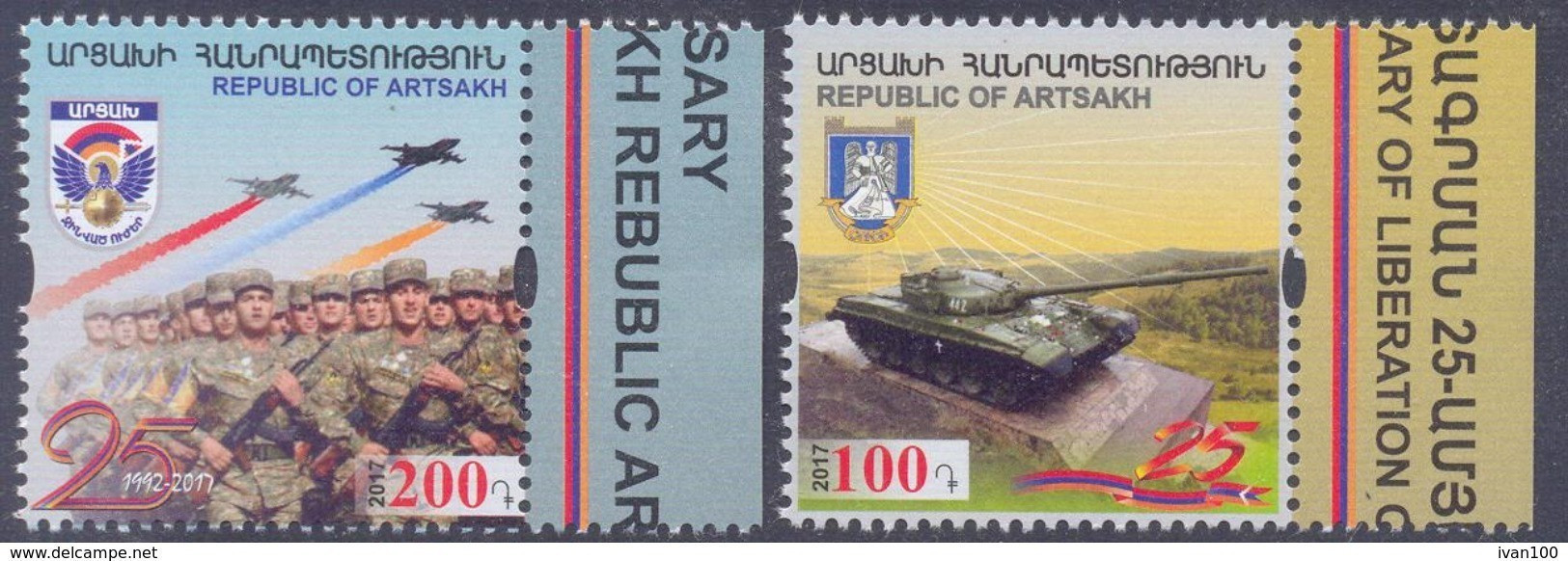 2017.Mountainous Karabakh, 25y Of Liberarion Of Shushi, 2v, Mint/** - Arménie