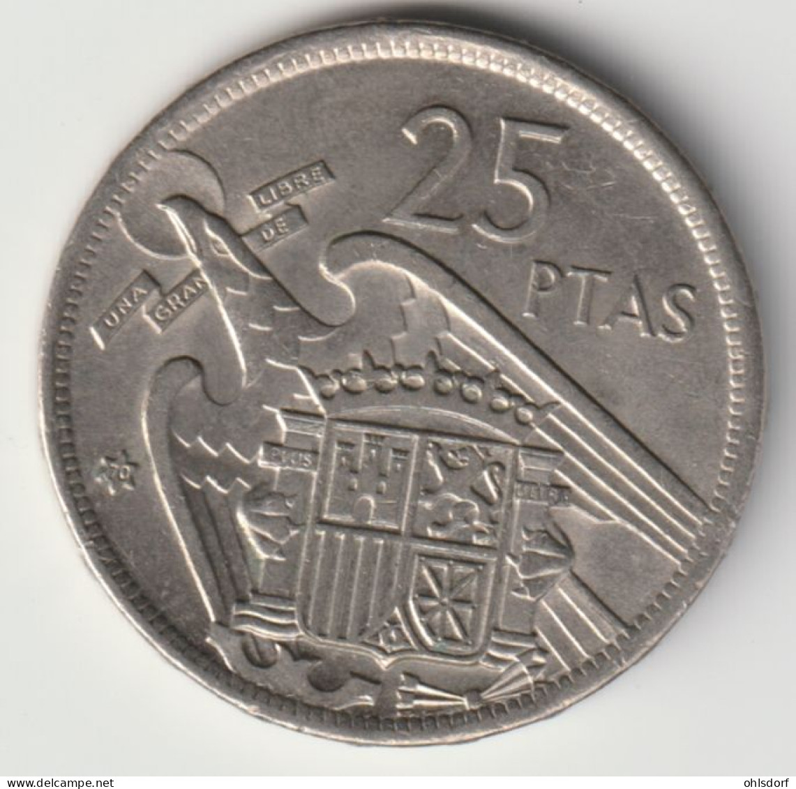 ESPANA 1970: 25 Pesetas, 1957 70, KM 787 - 25 Pesetas