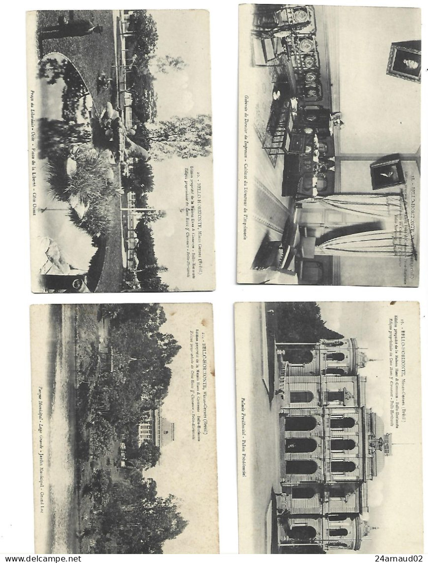 Lot De 27 Cartes Postales Anciennes De Belo Horizonte (Brésil) - Belo Horizonte