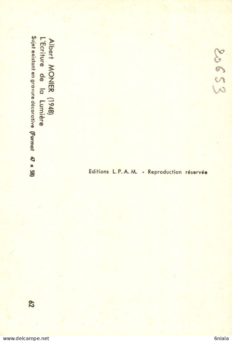 20653  Albert MONIER Photographe " L'Ecriture De La Lumière   "   N° 62 ( 2 Scans)    Sabots à Contre Jour - Monier