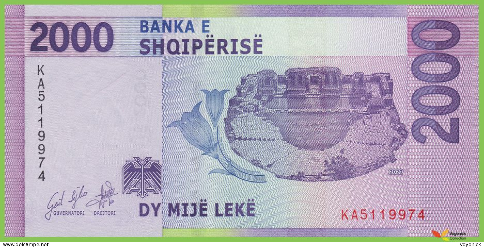 Voyo ALBANIA 2000 Leke 2020(2022) P79 B325a KA UNC - Albanië