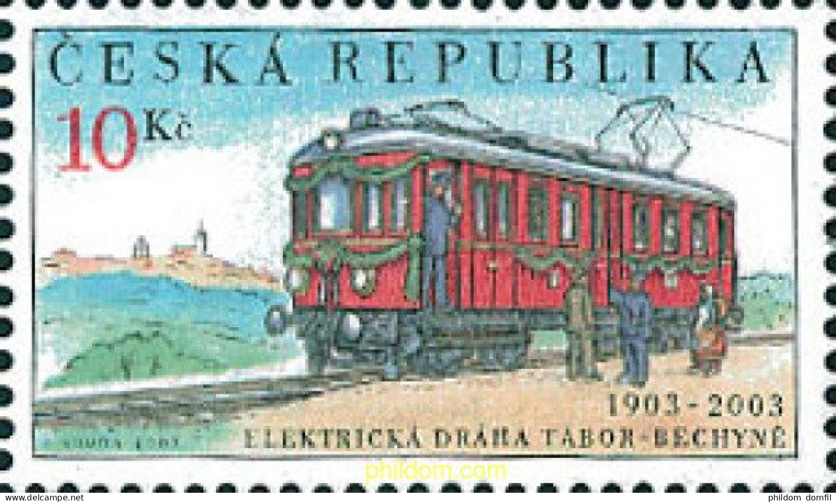 126345 MNH CHEQUIA 2003 CENTENARIO DE LA LINEA FERREA TABOR-BECHYNE - Nuovi