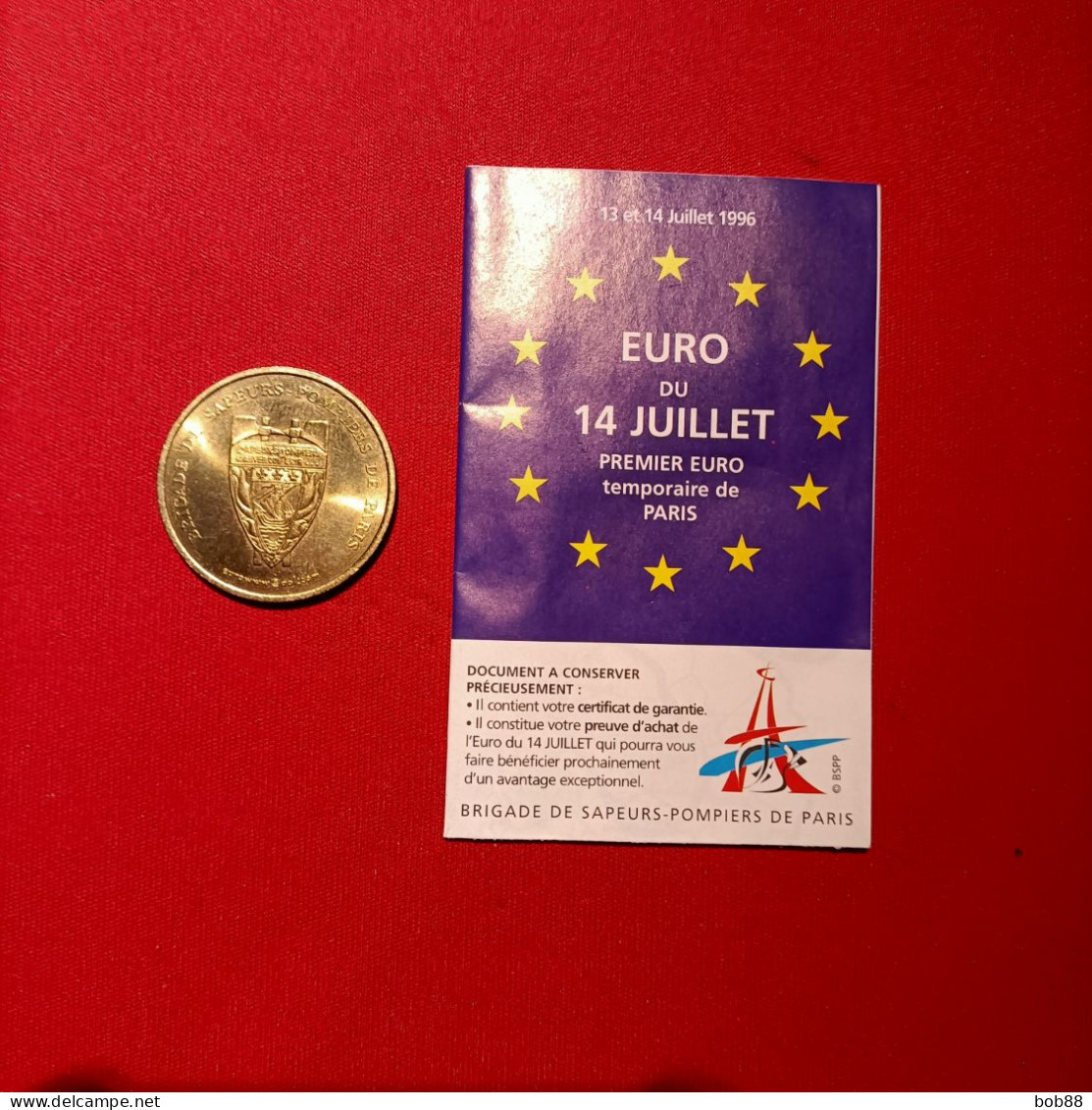 PIECE 2 EURO TEMPORAIRE DE PARIS / SAPEURS POMPIERS - Euros Des Villes