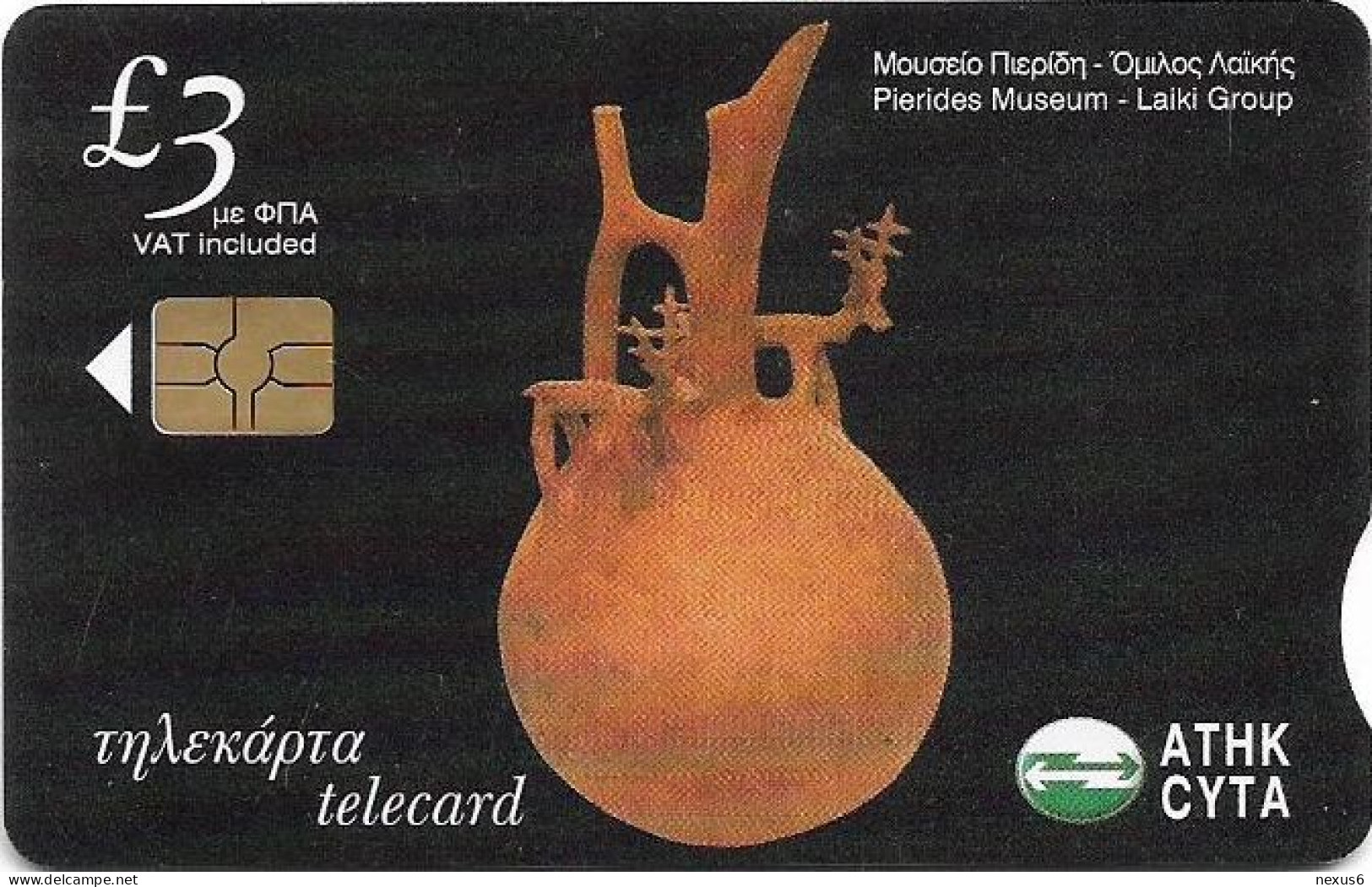 Cyprus - Cyta (Chip) - Pierides Museum - Jug Of Red-Polished Ware, Gem5 Red, 07.2005, 30.000ex, Used - Cipro
