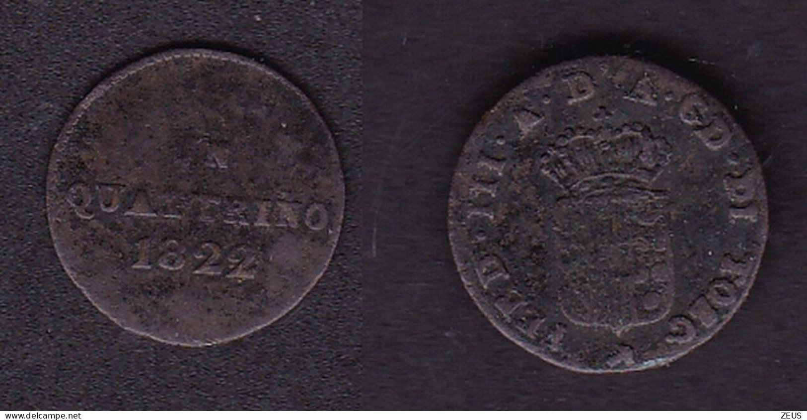 1 QUATTRINO 1822 FIRENZE FERDINANDO III - Toskana