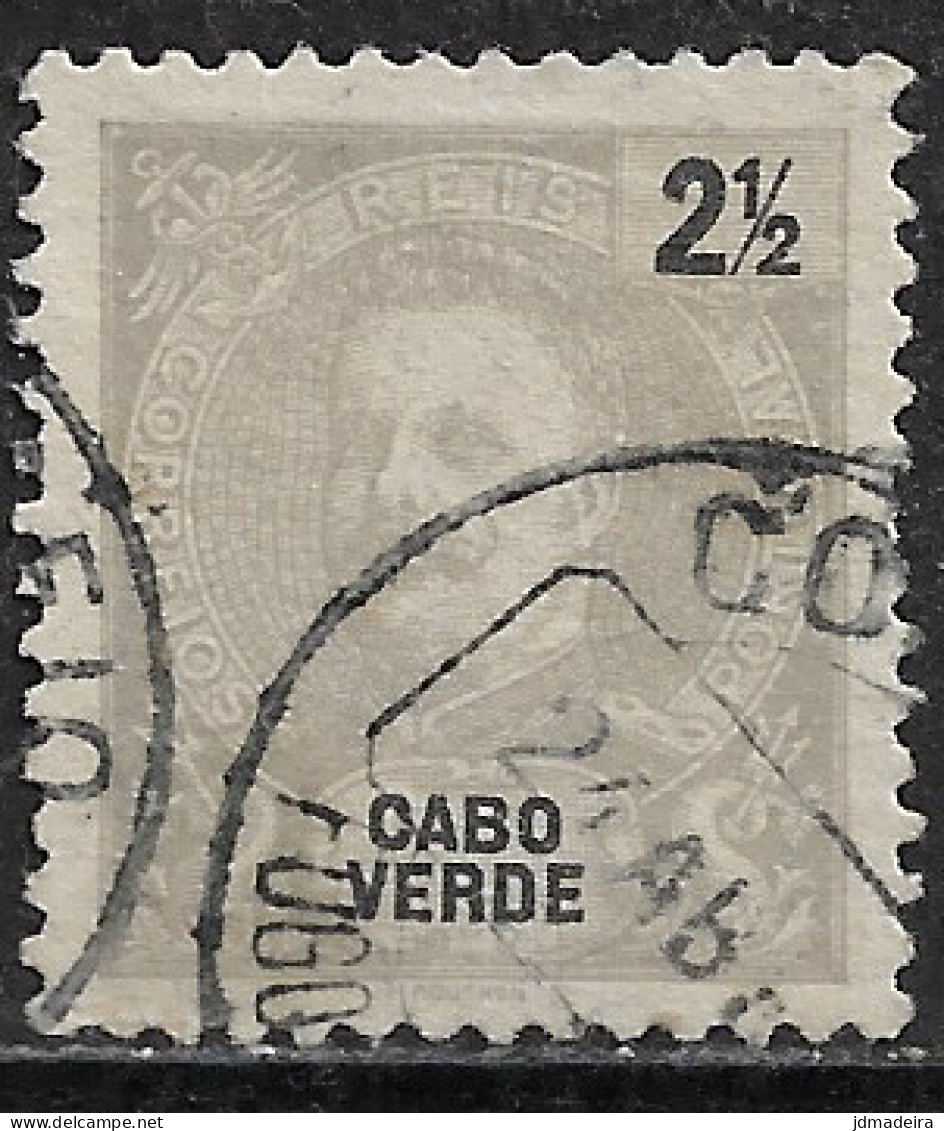 Cabo Verde – 1898 King Carlos 2 1/2 Réis Used Stamp - Cape Verde