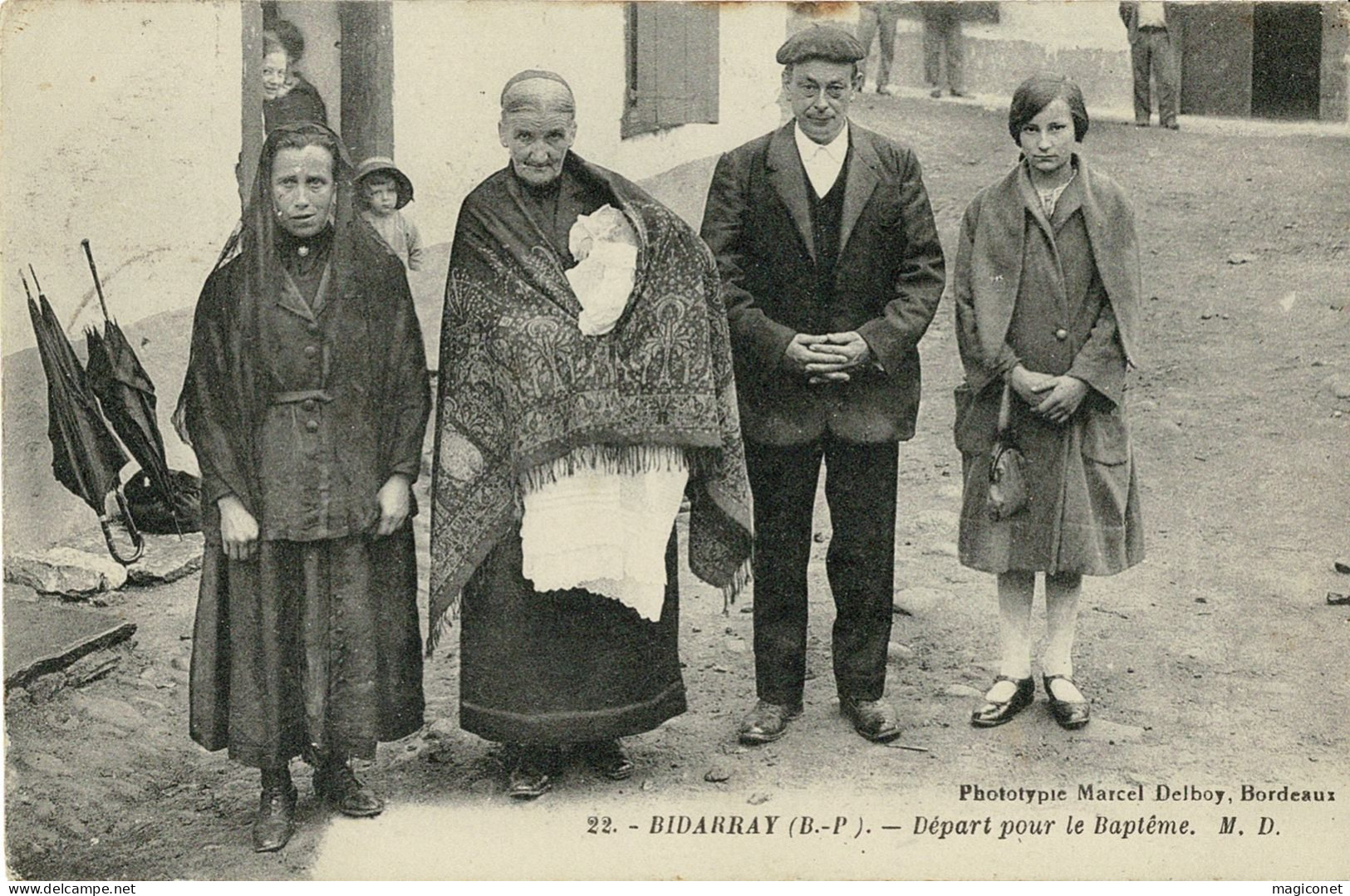 CPA - Bidarray - Dépat Pour Le Baptême - Bidarray