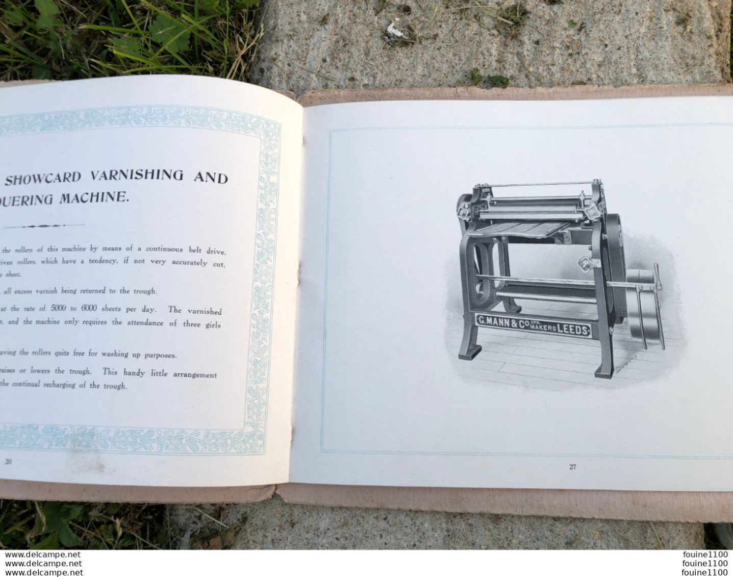 catalogue MACHINES D'IMPRIMERIE PRESSES ROTATIVES TYPOGRAPHIQUES Georges MANN & Co LEEDS machinery lithographic rotary