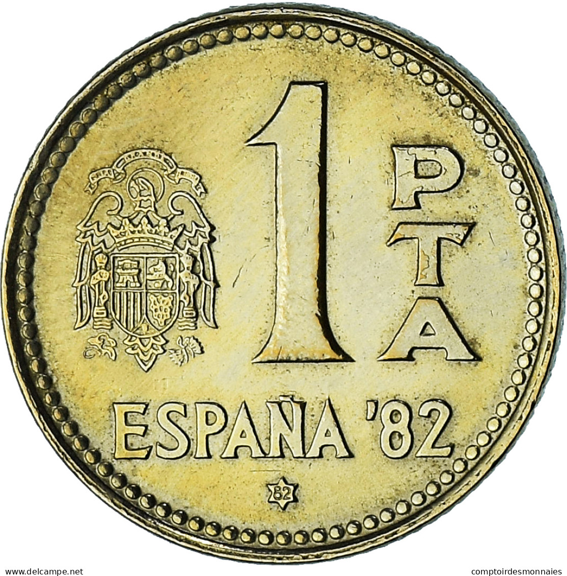 Espagne, Juan Carlos I, Peseta, 1980 (82), Madrid, SPL+, Bronze-Aluminium - 50 Centiem