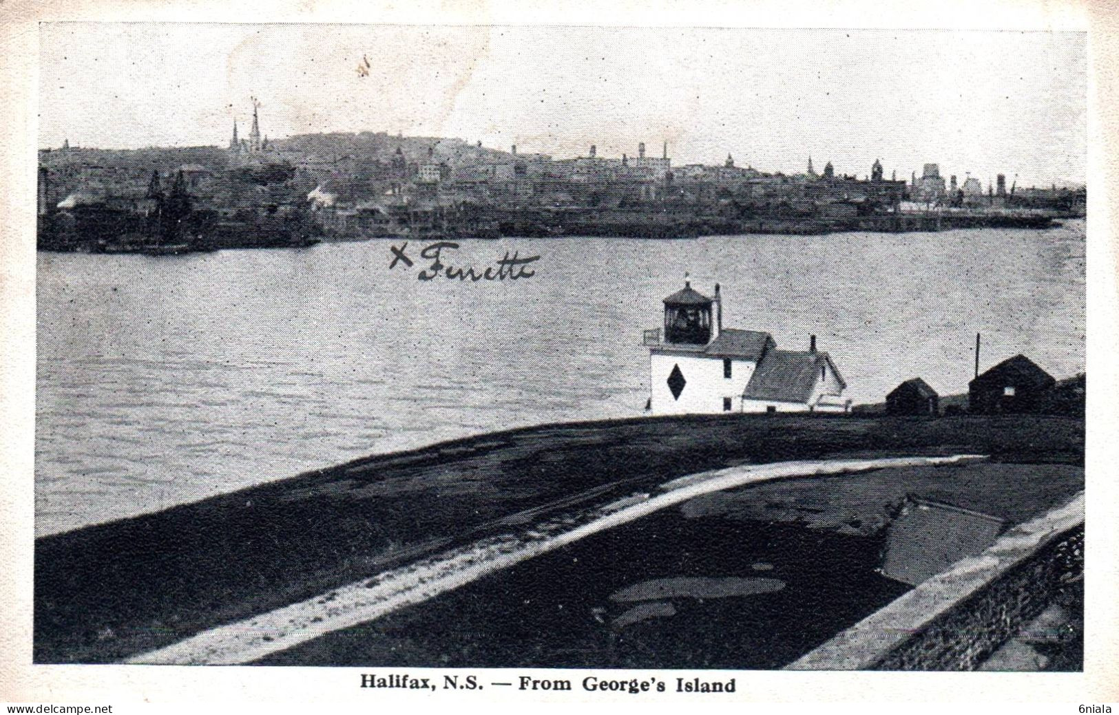 20631  HALIFAX  From  George's Island   ( 1921 )   NS  CANADA    ( 2 Scans) - Halifax