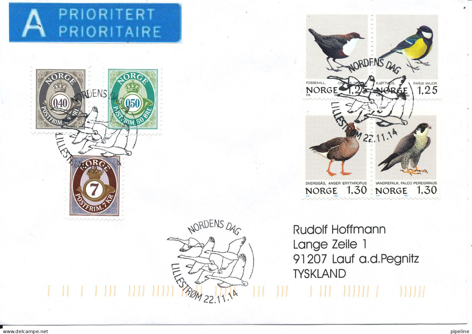 Norway Cover Lilleström 22-11-2014 (Nordens Dag) - Lettres & Documents