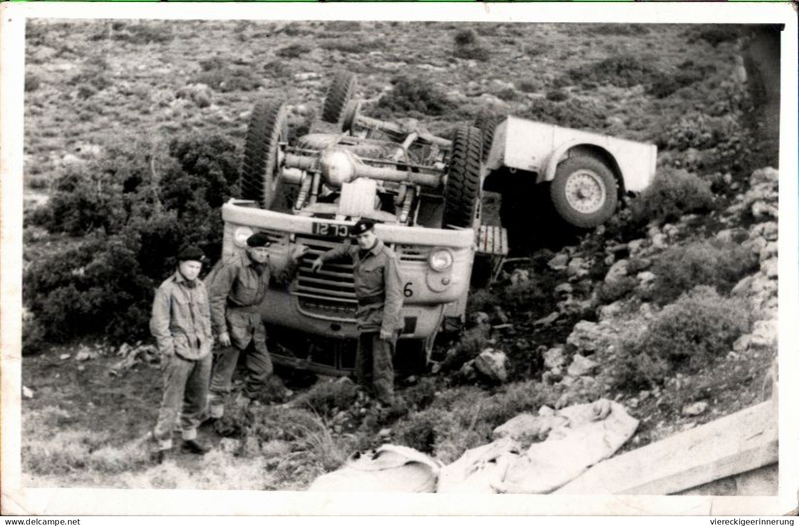 ! Foto Ansichtskarte, Photo Postcard, British Field Postoffice, LKW Unfall, Crash, Militär - Vrachtwagens En LGV