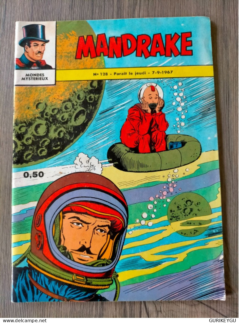 Bd Mandrake N° 128 Mondes Mystérieux - Editions Des Remparts Du 07/09/1967 BIEN - Mandrake