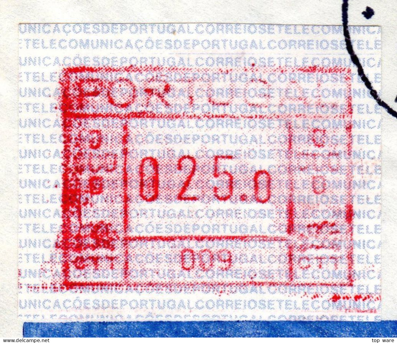 Belgien Belgique Belgie ATM 6.2 C BRUPHILA FDC 25F Poste Restante 9.5.87 To Portugal 25$0 Funchal 29.5.87 / Frama - Brieven En Documenten