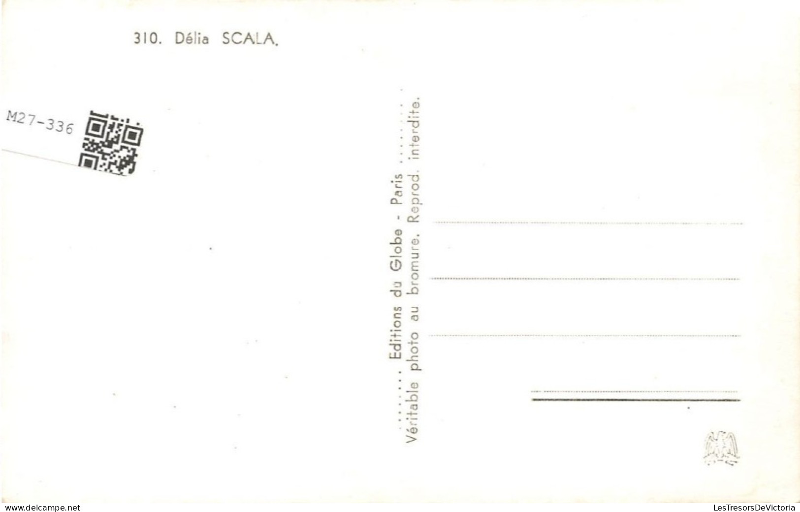 CELEBRITE - Delia Scala - Actrice - Carte Postale Ancienne - Donne Celebri