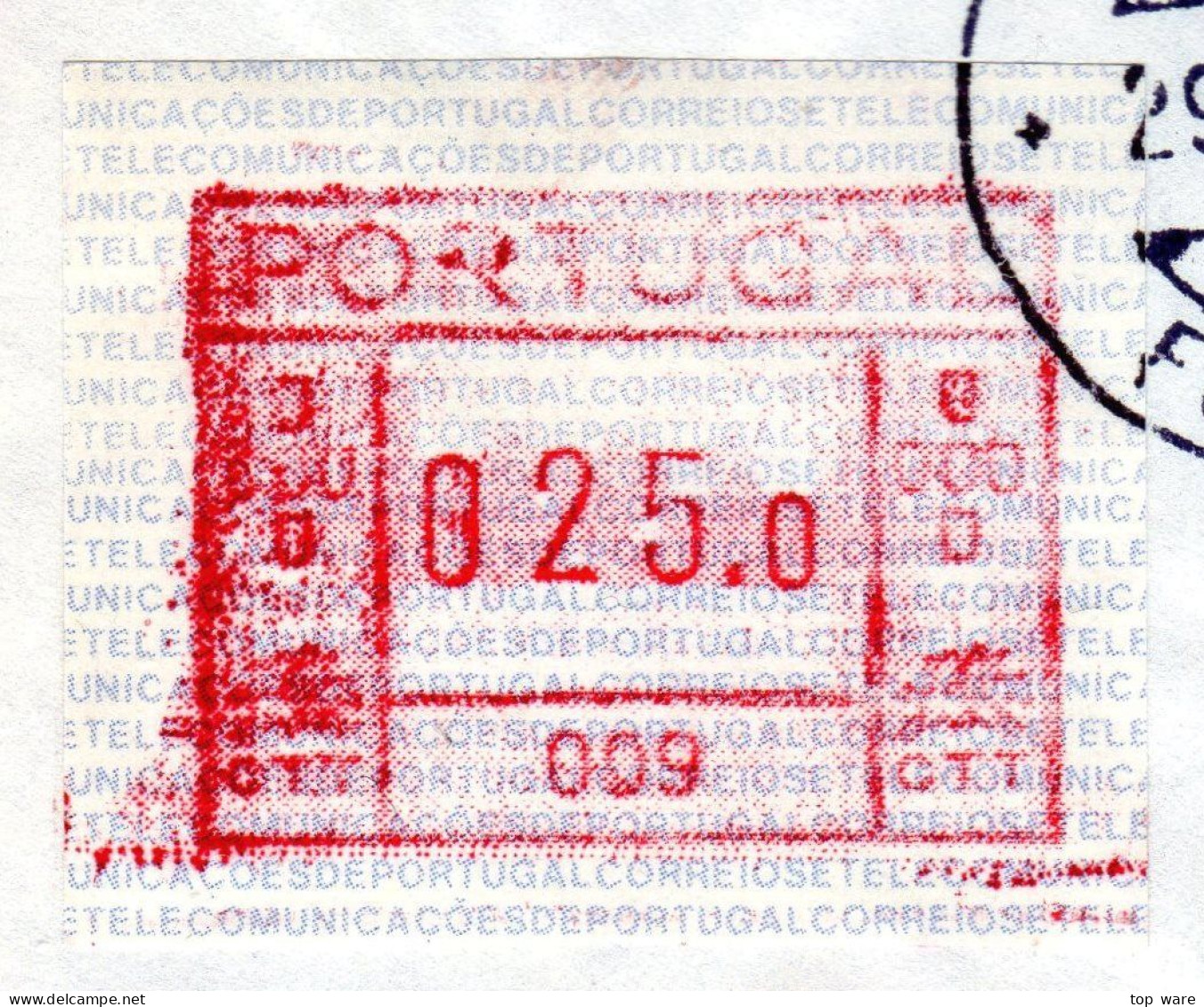 Belgien Belgique Belgie ATM 7.2 C Flanders Tech. FDC 25F Poste Restante 11.5.87 To Portugal 25$0 Funchal 29.5.87 / Frama - Storia Postale