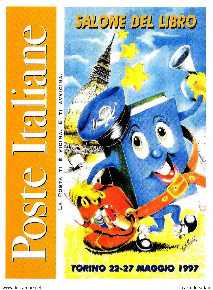 [MD8410] CPM - TORINO - SALONE DEL LIBRO 1997 - POSTE ITALIANE - CON ANNULLO - PERFETTA - Non Viaggiata - Exhibitions