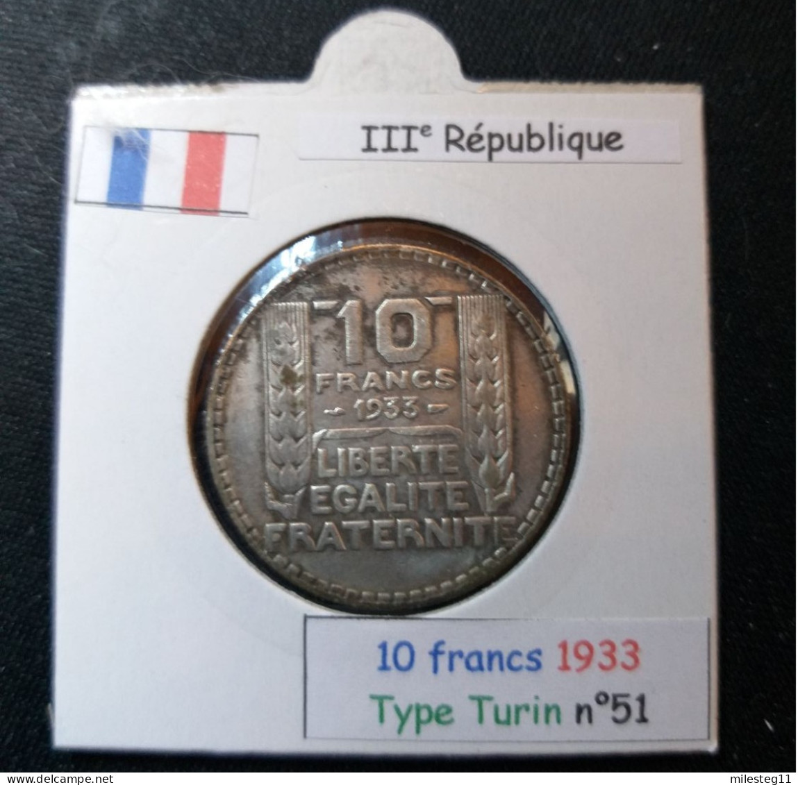 France 1933 10 Francs Type Turin (réf Gadoury N°801) En Argent - 10 Francs