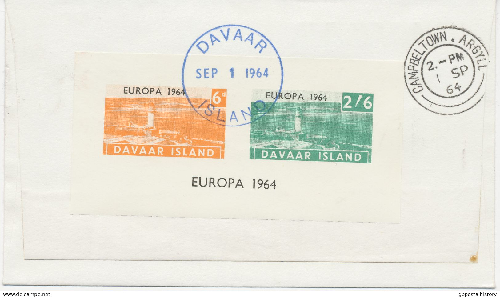 GB Davaar Island COLLECTION 1964/6 7 Different FDC's All Rare EUROPE-CEPT Issues Extremely Rare As Well As Two DIANA FDC - Covers & Documents