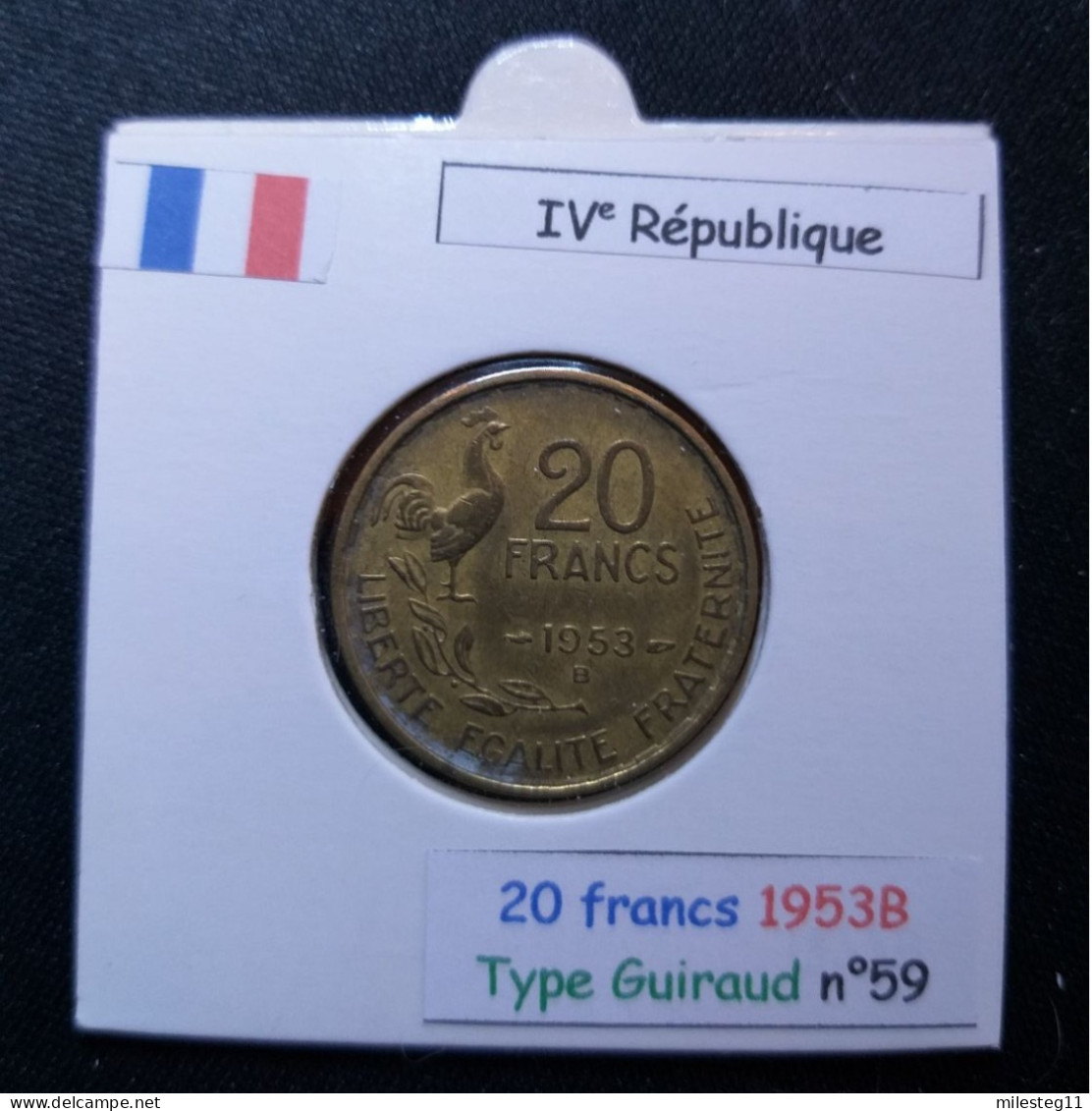 France 1953B 20 Francs Type Guiraud (réf Gadoury N°865) - 20 Francs