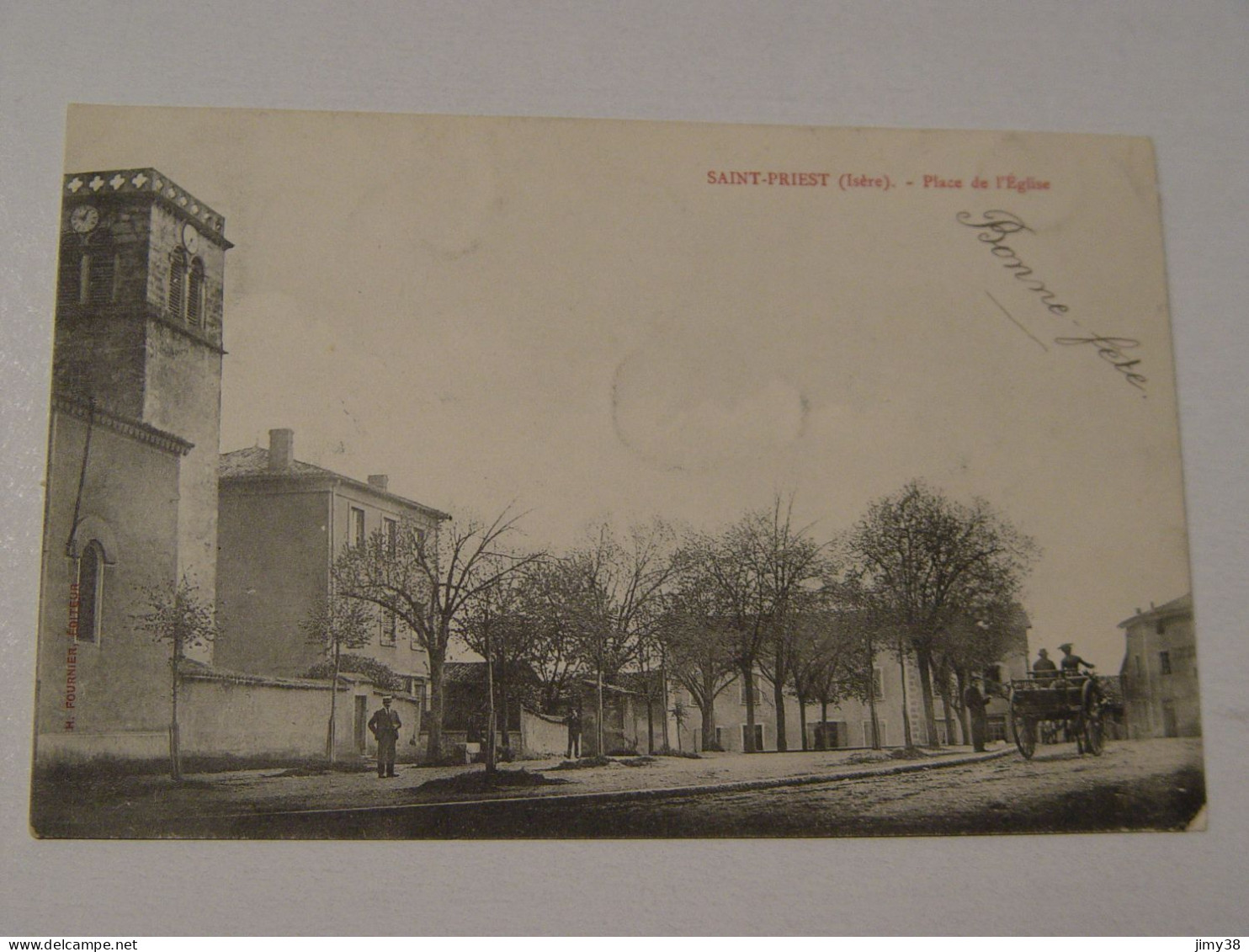 RHONE-SAINT PRIEST-PLACE DE L'EGLISE-ANIMEE - Saint Priest