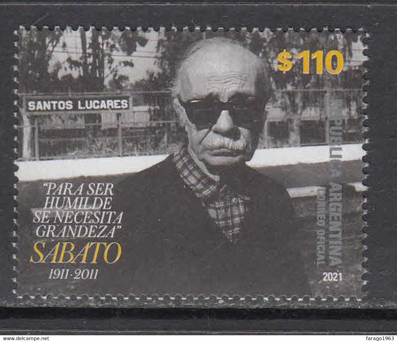 2021 Argentina Sabato Literature Writer Complete Set Of 1 MNH - Ongebruikt