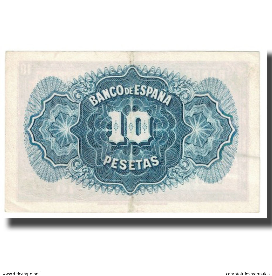 Billet, Espagne, 10 Pesetas, 1935, KM:86a, TTB - 10 Pesetas