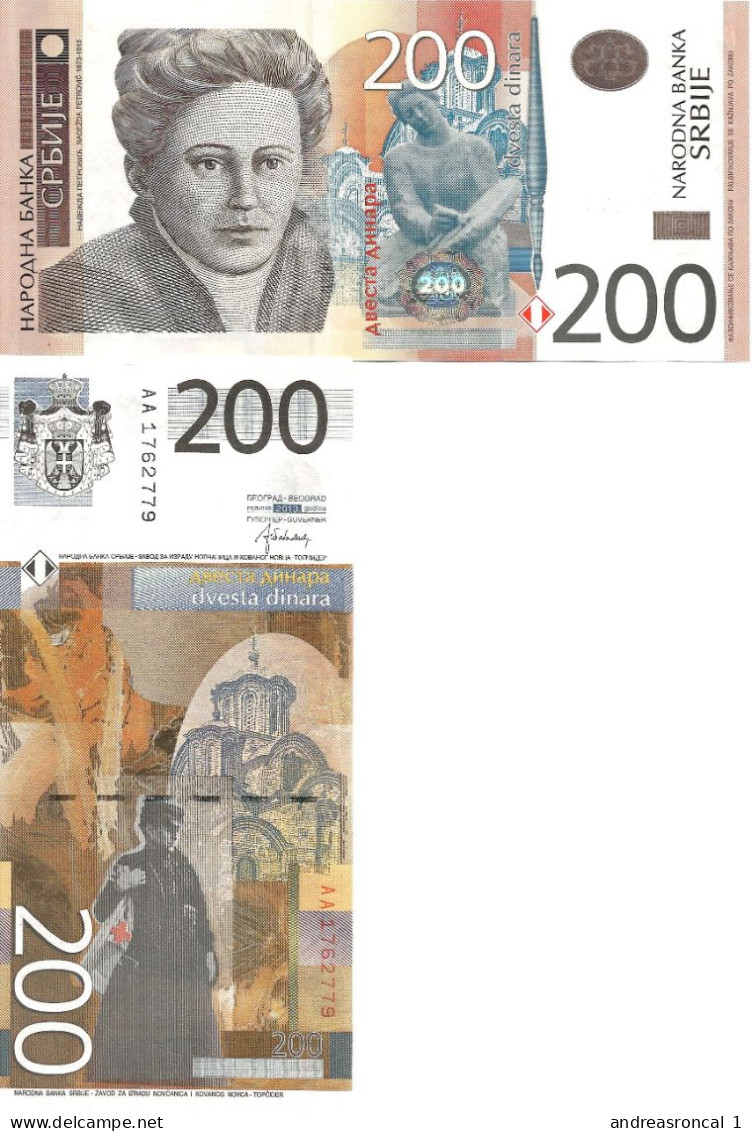 Serbia 200 Dinars 2013 P-58b UNC - Serbien