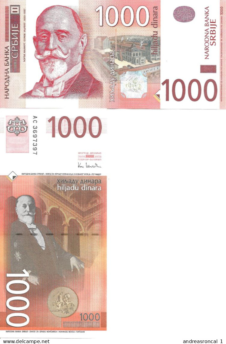 Serbia 1000 Dinars 2003 P-44b UNC - Serbien