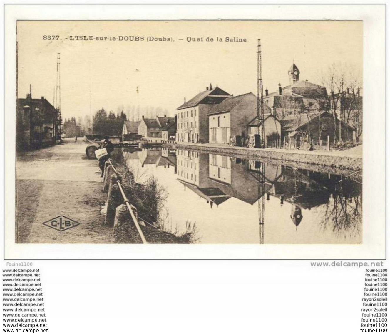 Carte De L' Isle Sur Doubs Quai De La Saline - Isle Sur Le Doubs