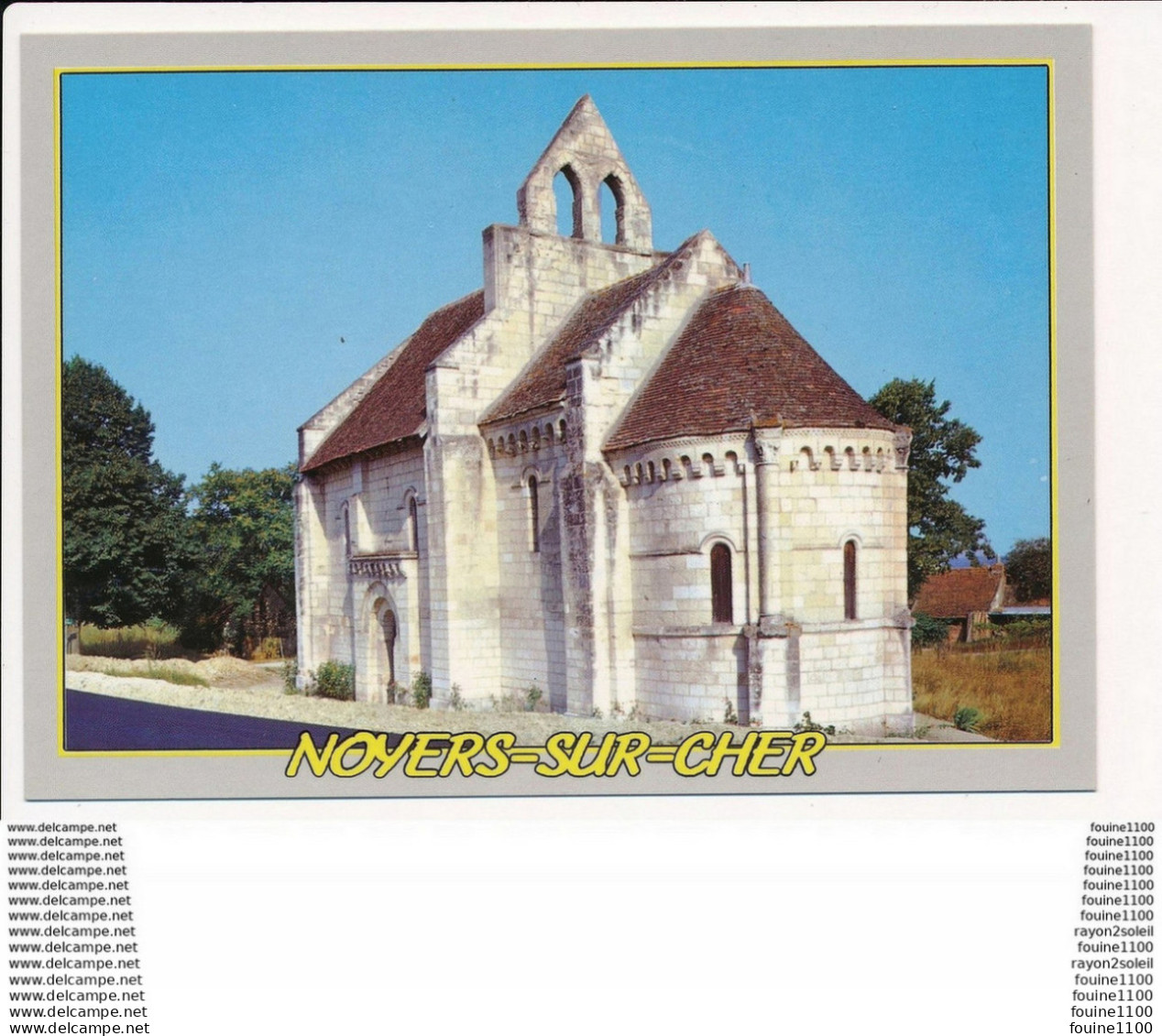 Carte Format 15 X 10 Cm  De Noyers Sur Cher  La Chapelle Saint Lazare Style Roman   ( Recto Verso ) - Noyers Sur Cher