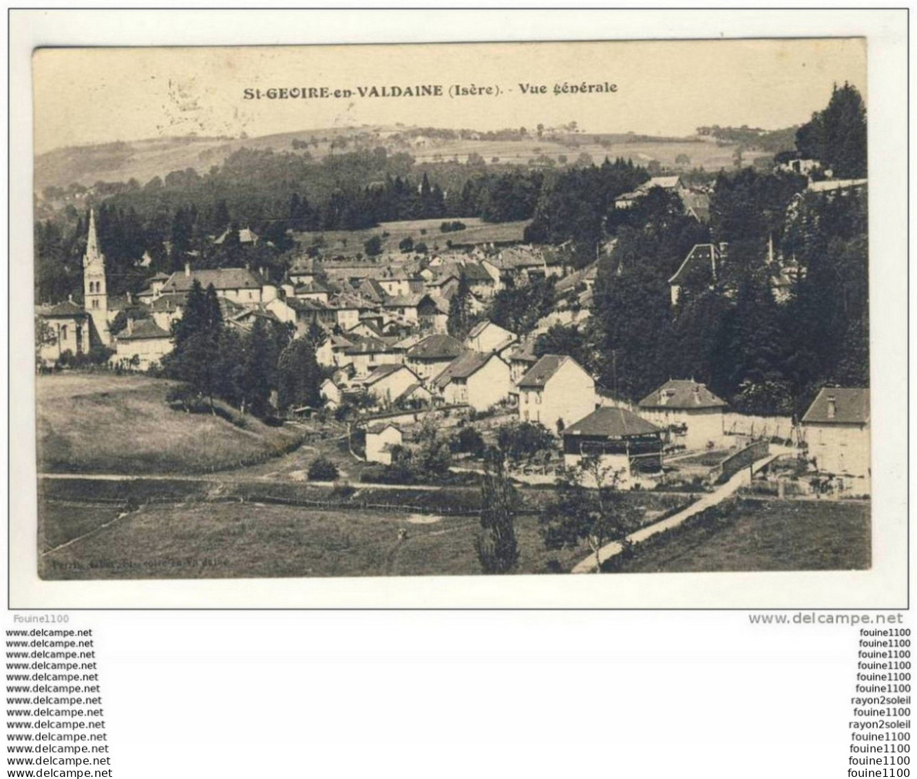 Carte De SAINT GEOIRE EN VALDAINE  ( Recto Verso ) - Saint-Geoire-en-Valdaine