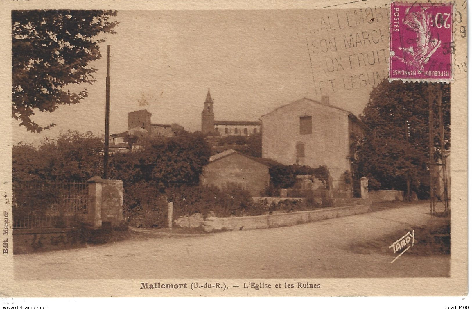 CPA13- MALLEMORT- L'Eglise Et Les Ruines - Mallemort