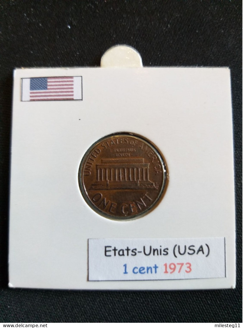 Etats-Unis 1 Cent 1973 - 1959-…: Lincoln, Memorial Reverse