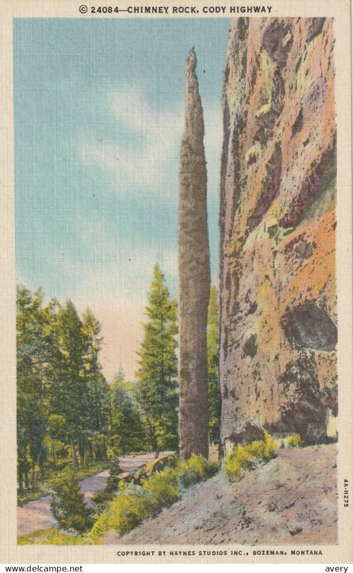 Chimney Rock, Cody Highway, Wyoming - Cody