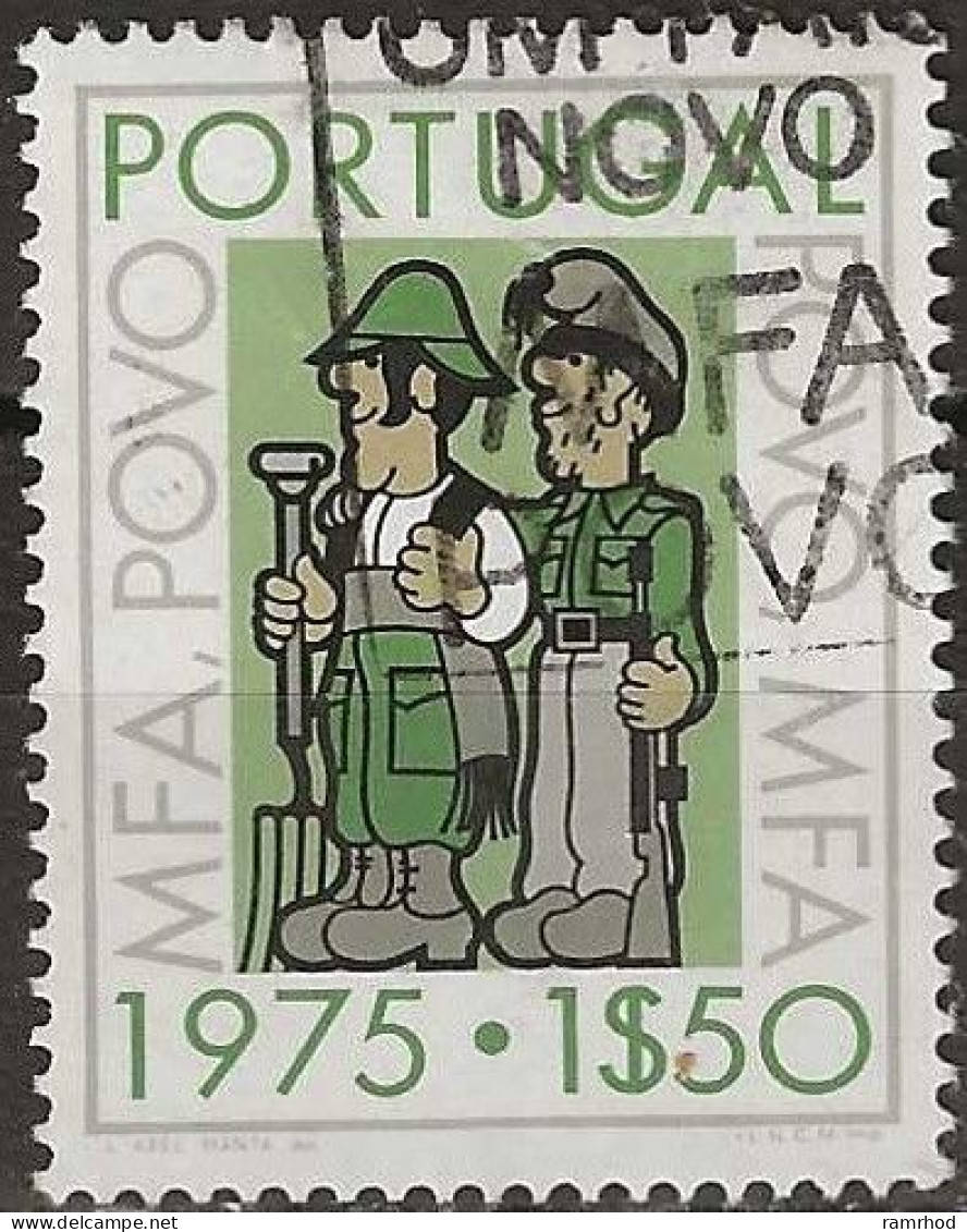 PORTUGAL 1975 Portuguese Cultural Progress And Citizens' Guidance Campaign - 1e50 Farmer And Soldier FU - Used Stamps