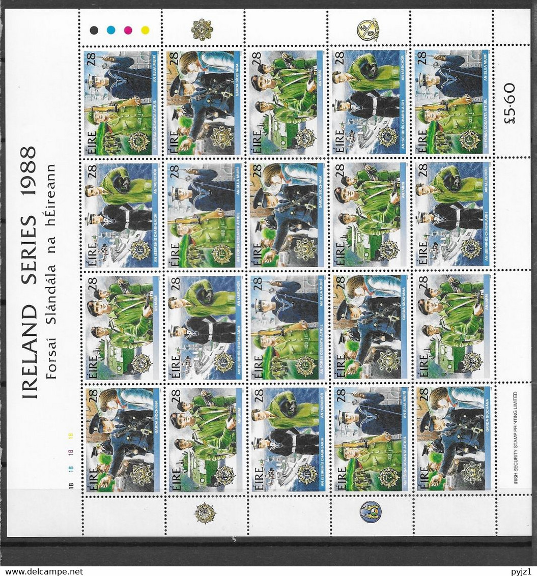 1988 MNH Ireland Mi 658-61 Postfris** - Blocs-feuillets