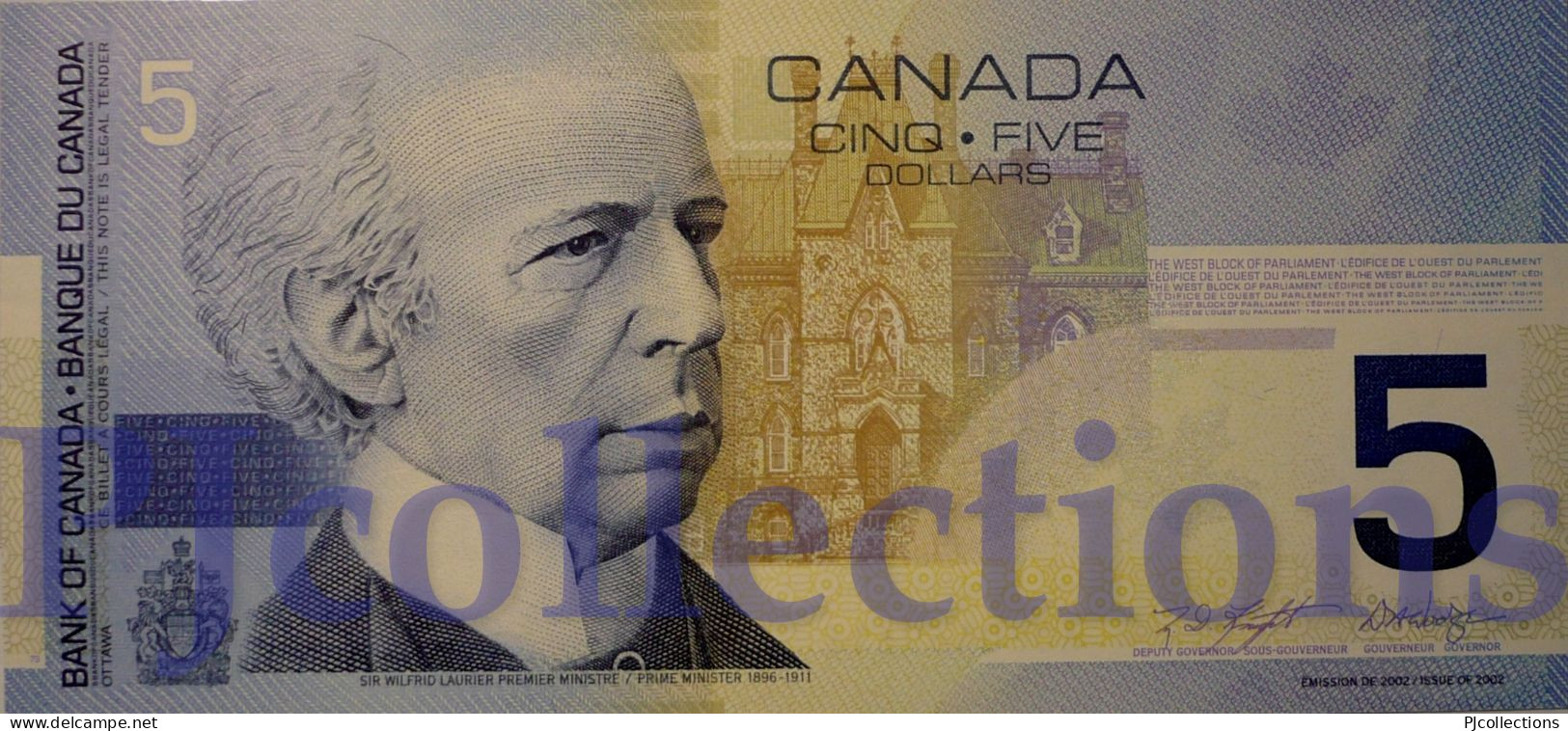 CANADA 5 DOLLARS 2002 PICK 101a UNC - Canada