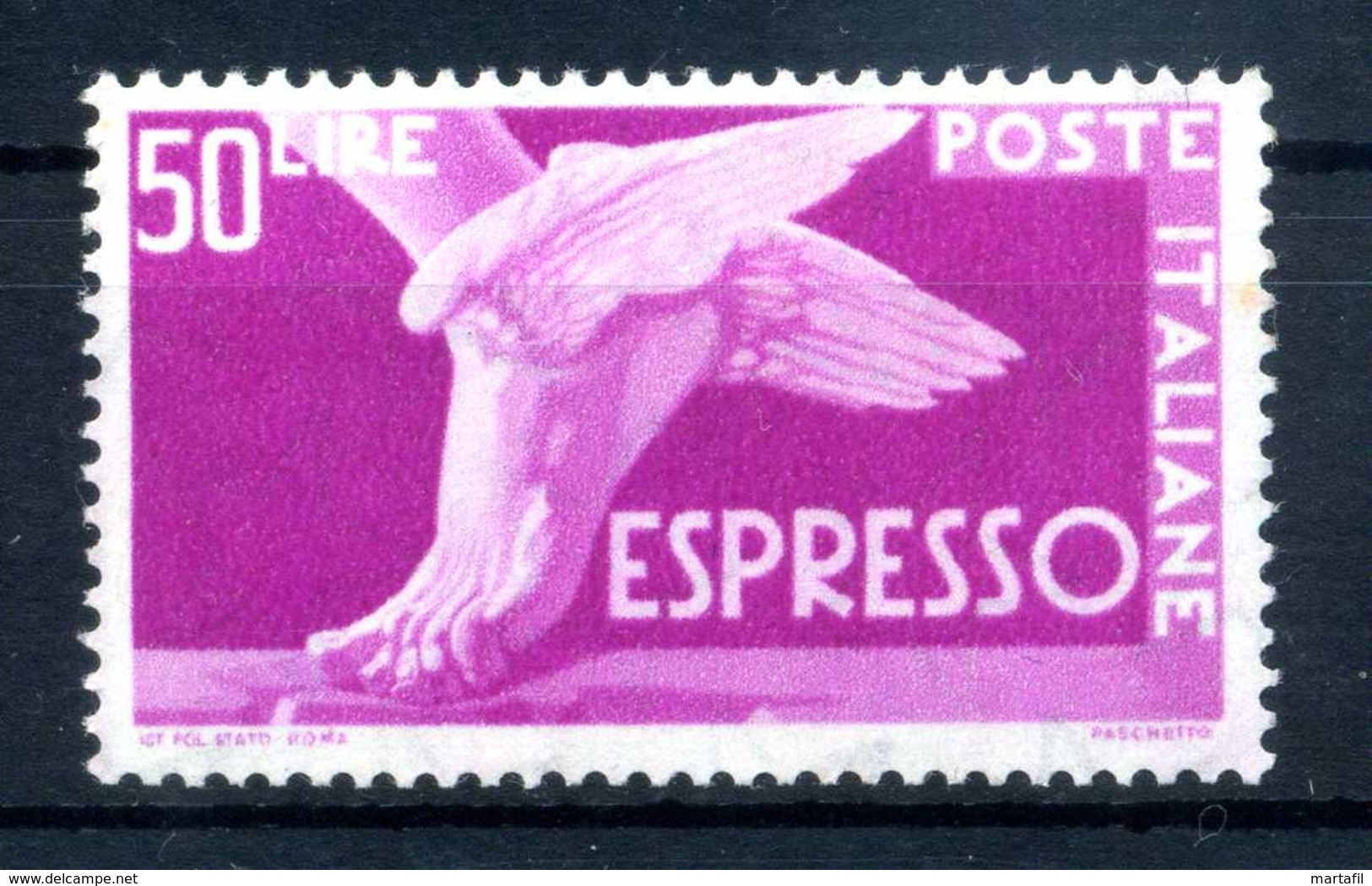 1955-56 Repubblica Italia ESPRESSO 50 LIRE STELLE N.33 MNH ** - Eilpost/Rohrpost