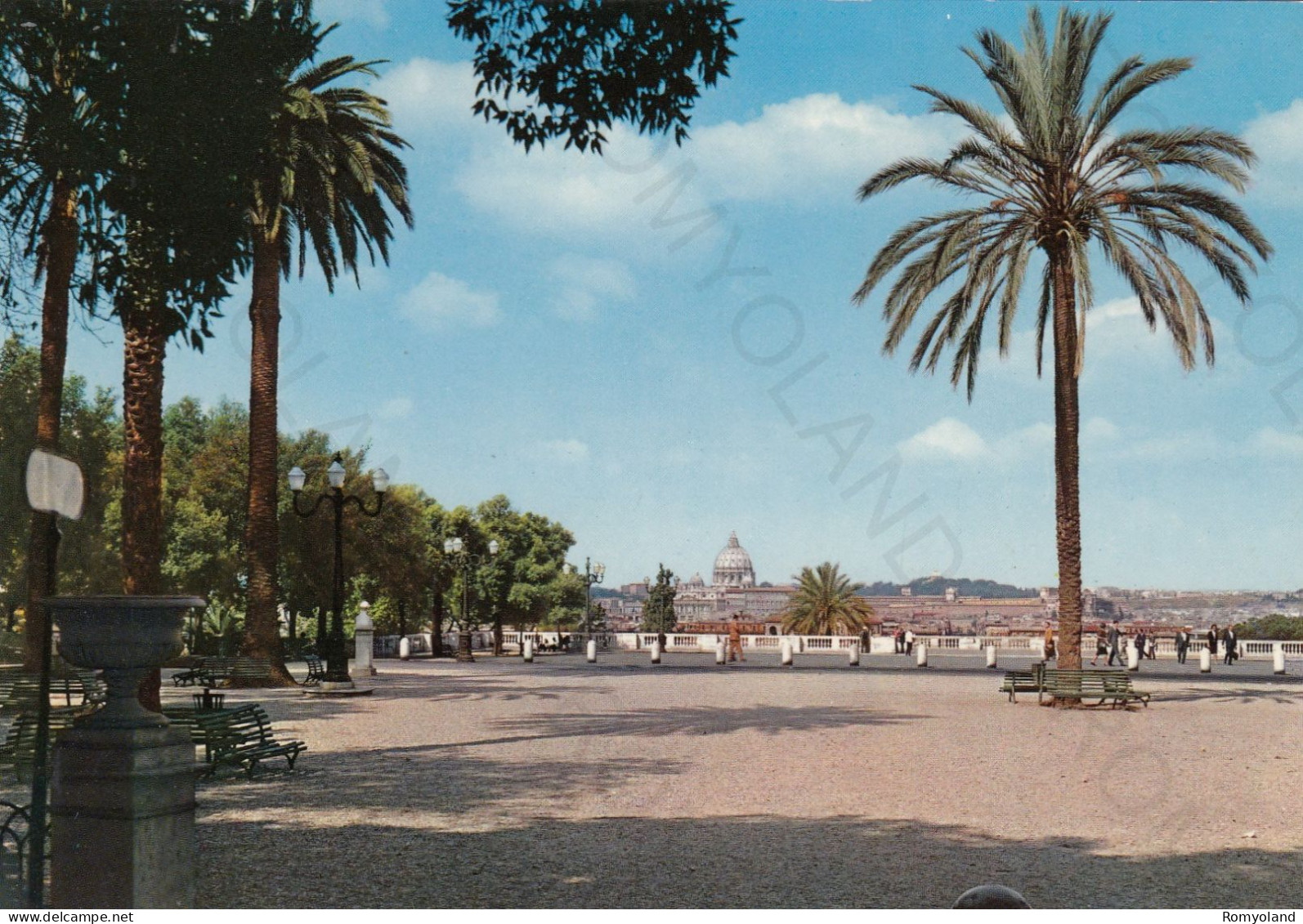 CARTOLINA  ROMA,LAZIO-PANORAMA DAL PINCIO-STORIA,MEMORIA,CULTURA,RELIGIONE,IMPERO ROMANO,BELLA ITALIA,NON VIAGGIATA - Panoramic Views