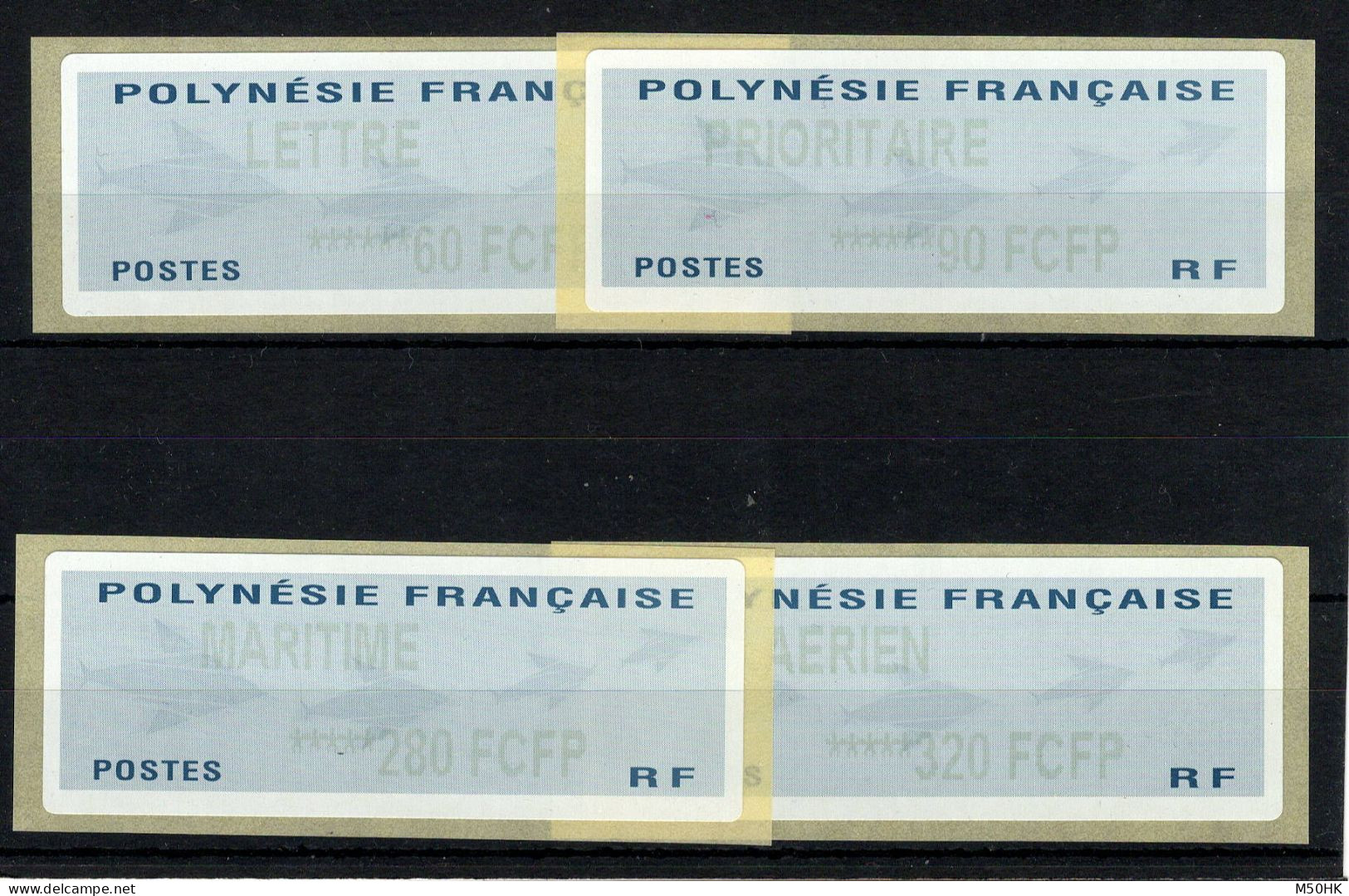 Polynesie - Distributeurs - YV 8 à 11 N** MNH Luxe Complète , Cote 20,50 Euros , Pas Courant - Automatenmarken