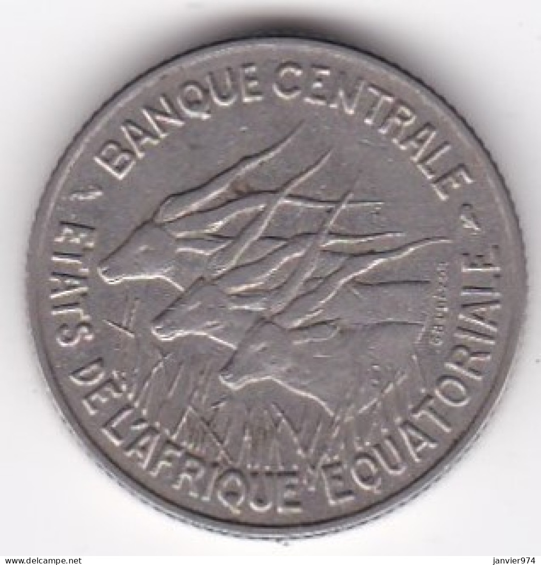 Etats De L'Afrique Equatoriale Banque Centrale. 100 Francs 1966 . En Nickel,  KM# 5 - Other - Africa