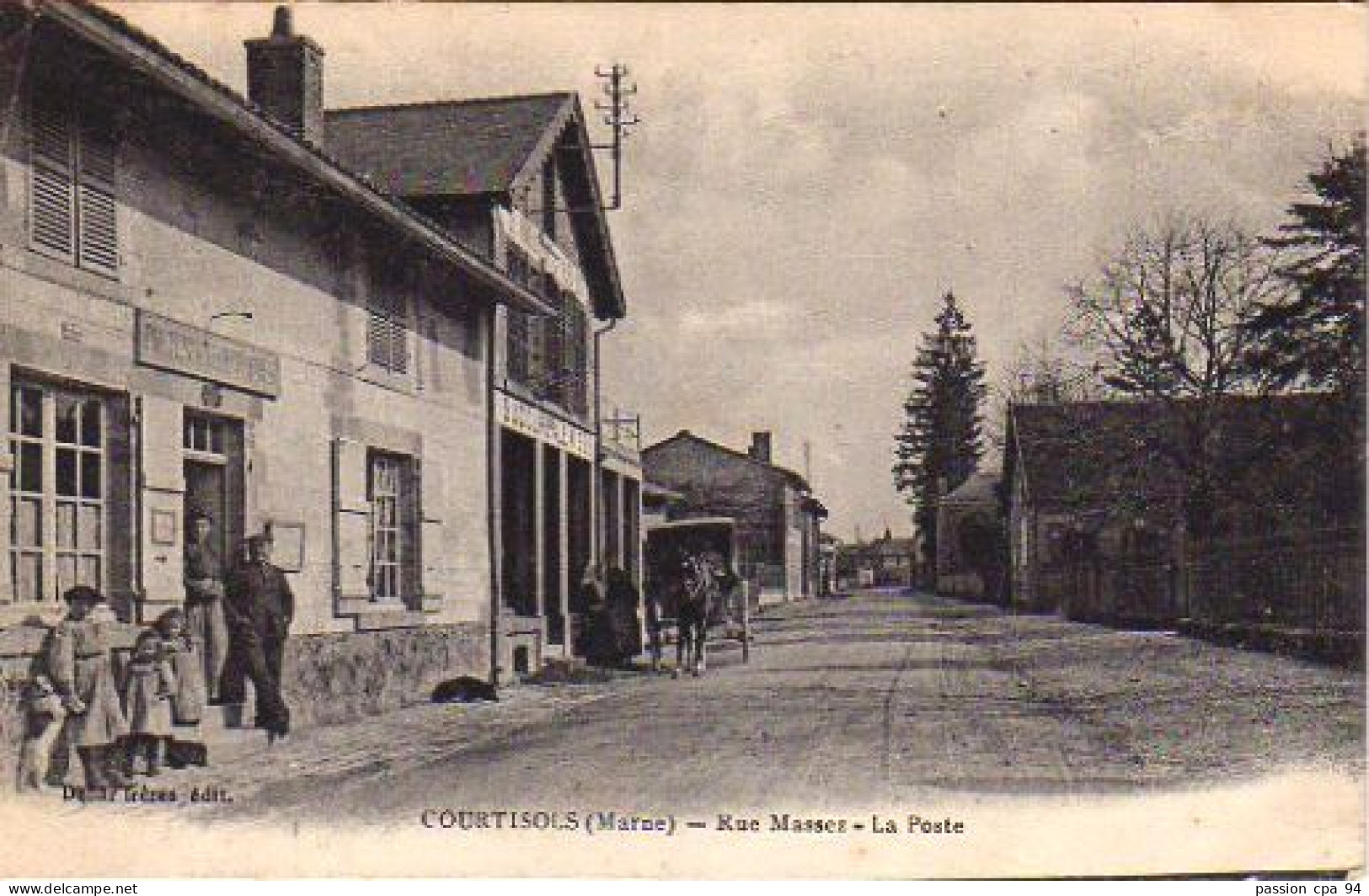 S50-015 Courtisols - Rue Massez - La Poste - Courtisols